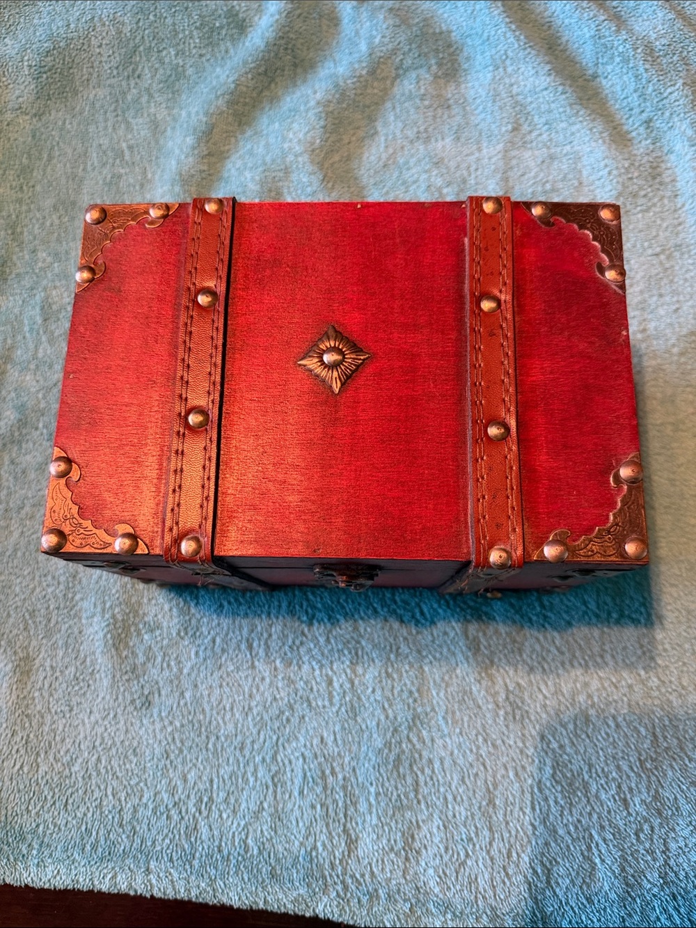 Decorative Red wood Accent Box - Classic Home Accents full of healing goods